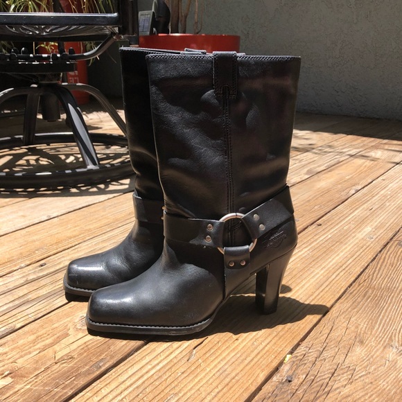 Harley-Davidson | Shoes | Harley Davidson Nina Dress Harness Boots ...